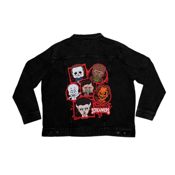 NWT Universal Studios Halloween Horror Nights 2022 Studio Screamers Jean Jacket - Picture 16 of 16